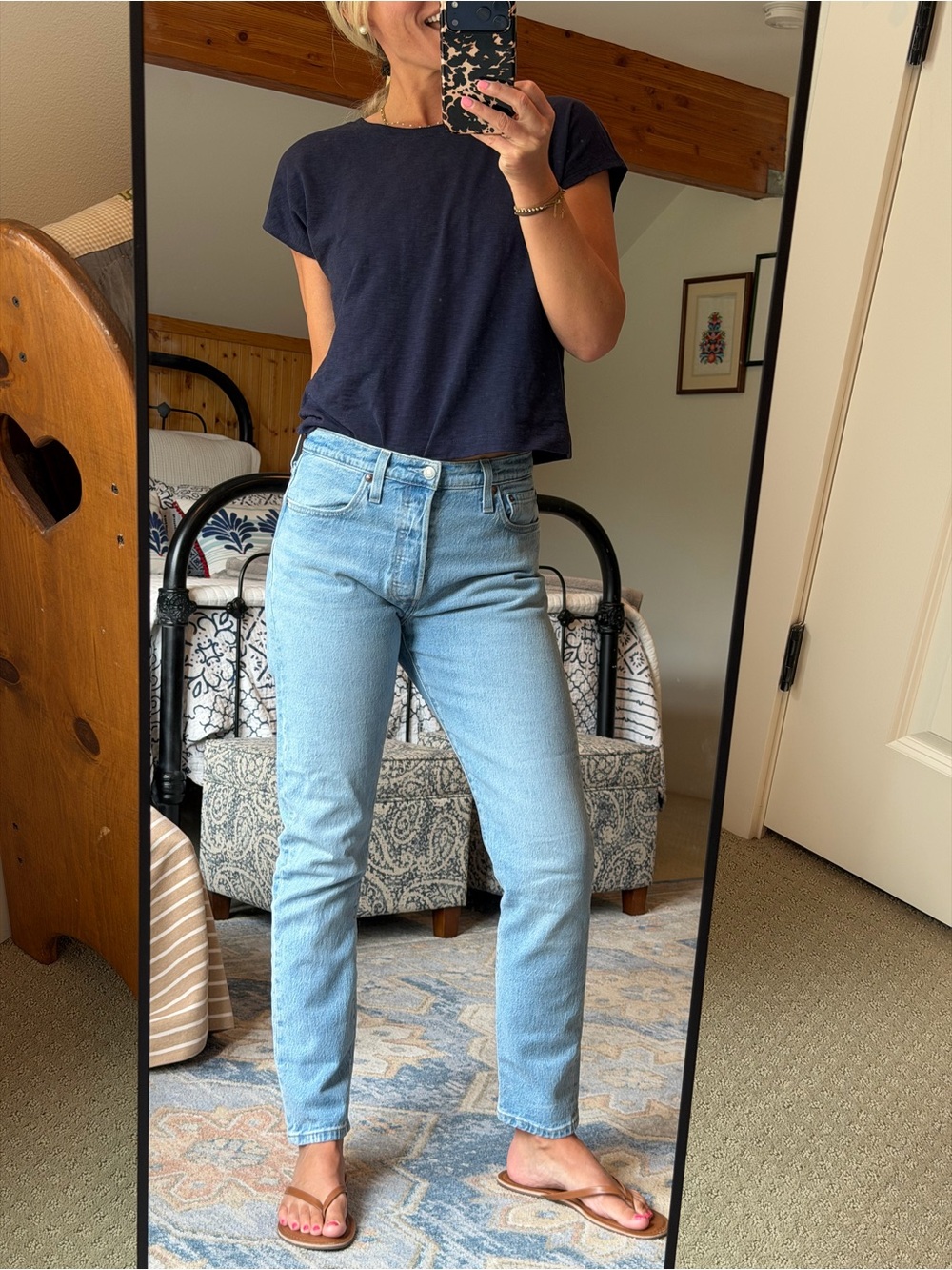 Levi’s 501 High-Rise Skinny Light Blue Women’s Jeans, never worn, Size 29x30